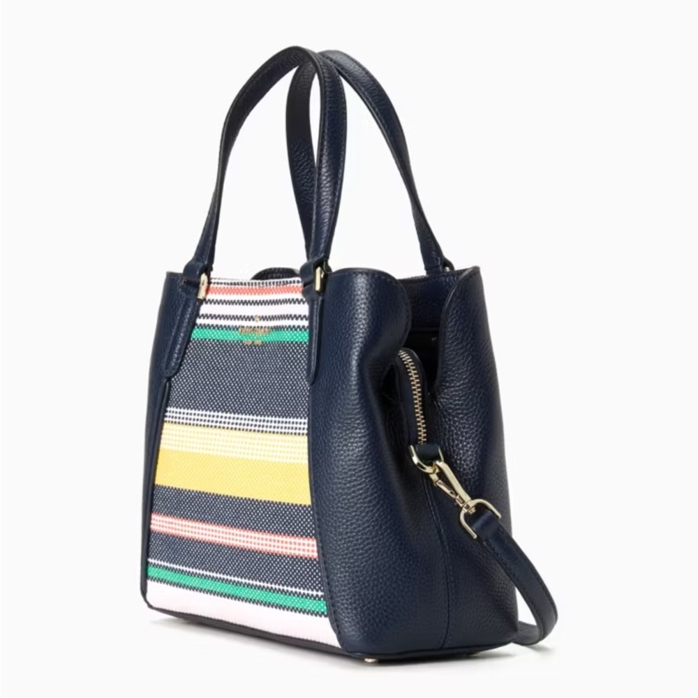 Navy Multi-Stripe Tote Bag - Women
